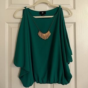 Green blouse